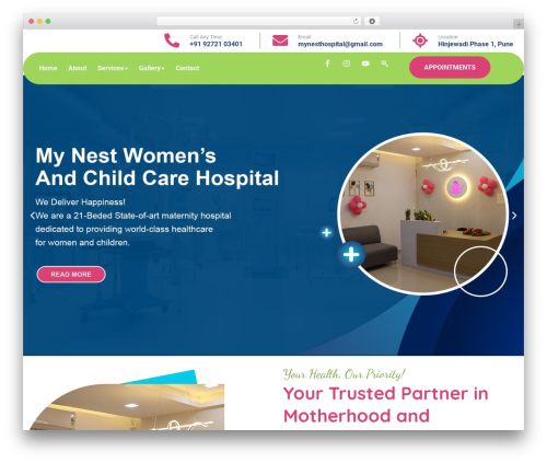 Theme WordPress Medixi - mynesthospital.com