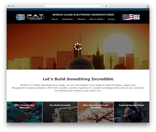 Theme WordPress Precision - pat-inc.com