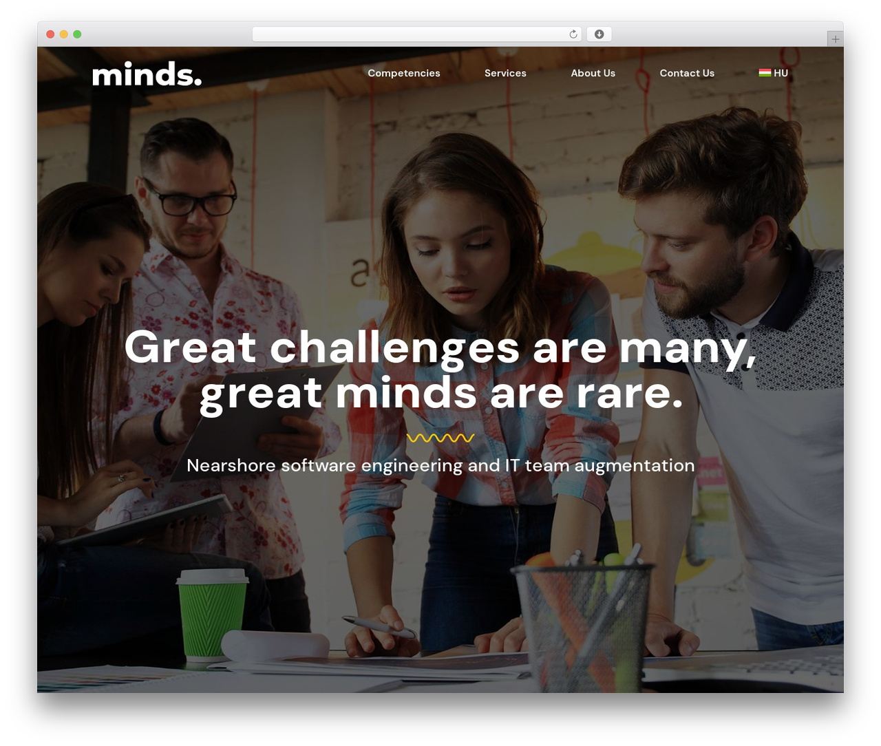 WordPress theme Minds - minds.eu