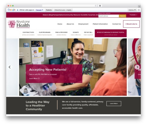 WP theme Genesis - keystonehealth.org