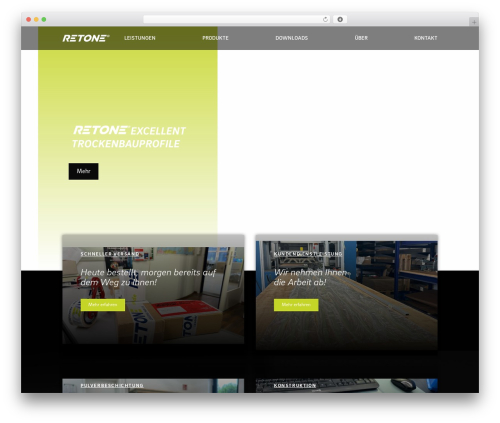Canvas theme WordPress - retone.de