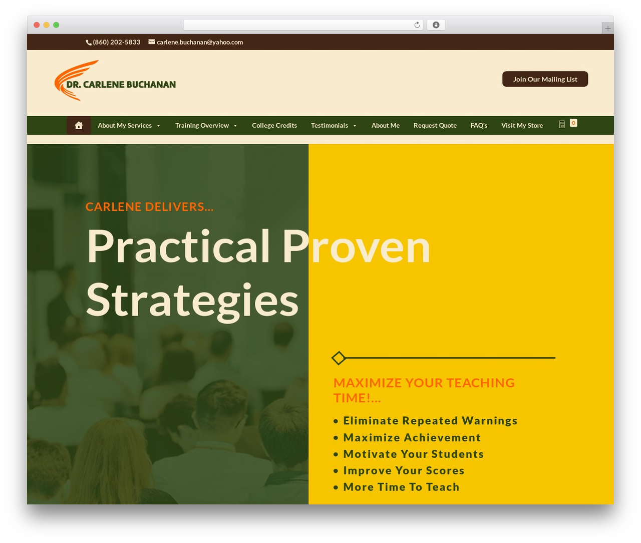 Divi theme WordPress - carlenebuchanan.com