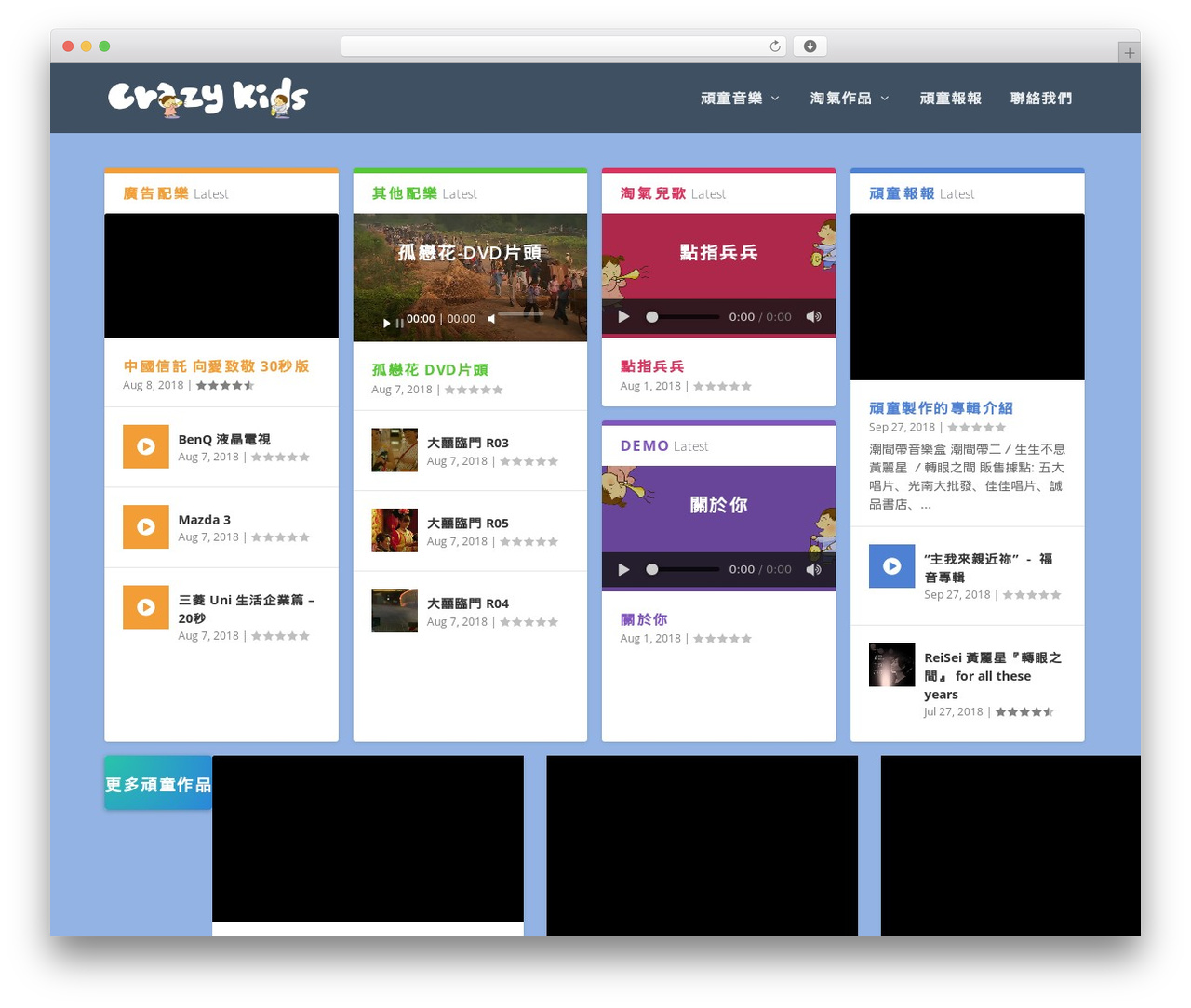 Extra best WordPress theme - crazykidsmusic.com