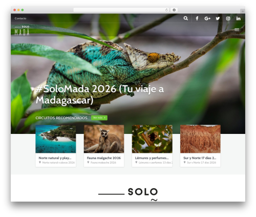 Destinations WordPress plugin - solomadagascar.com