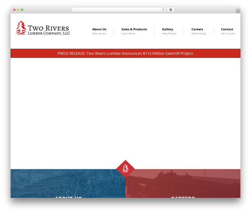 Hightower Theme WordPress theme - tworiverslumber.com