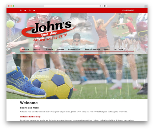Make free WordPress theme - johnssport.com