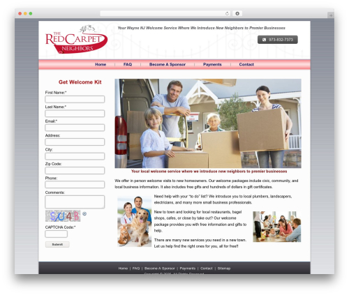 rcn2 WordPress theme - theredcarpetneighbors.com