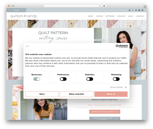 Showit WordPress theme - quilterscandy.com