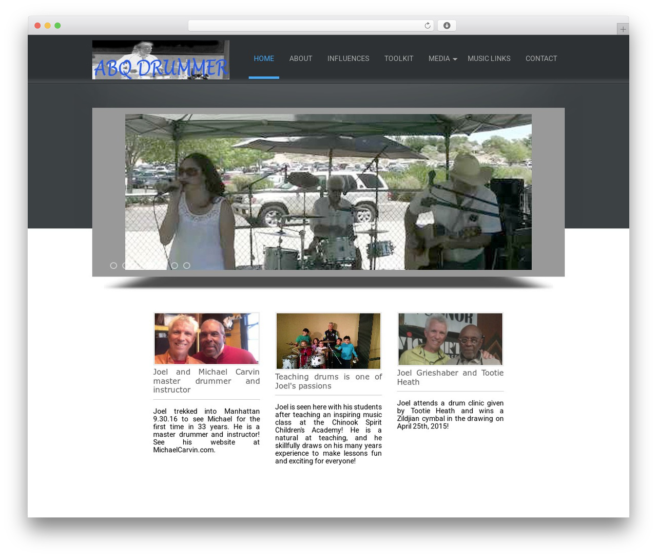 Simplify theme WordPress - abqdrummer.com Simplify theme WordPress - abqdrummer.com