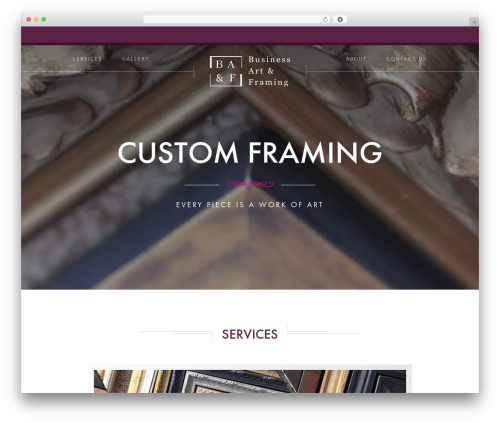 Theme WordPress BAF - businessartandframing.com