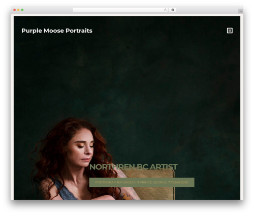 Vignette WordPress theme - purplemooseportraits.ca