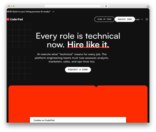 WordPress theme CoderPad Theme - coderpad.io