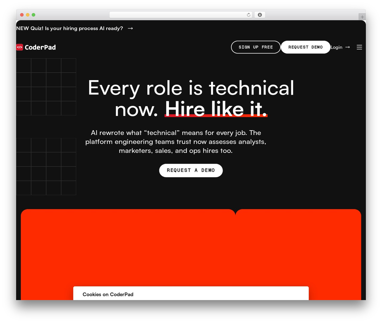 WordPress theme CoderPad Theme - coderpad.io