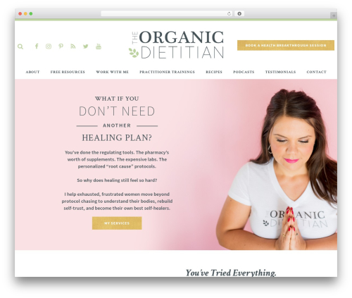 WordPress theme Essentials - theorganicdietitian.com