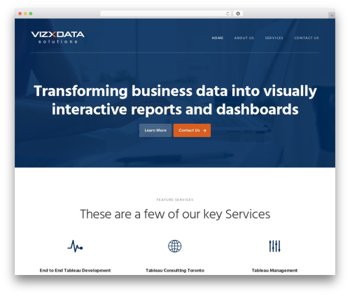 WordPress theme Genesis - vizxdata.com
