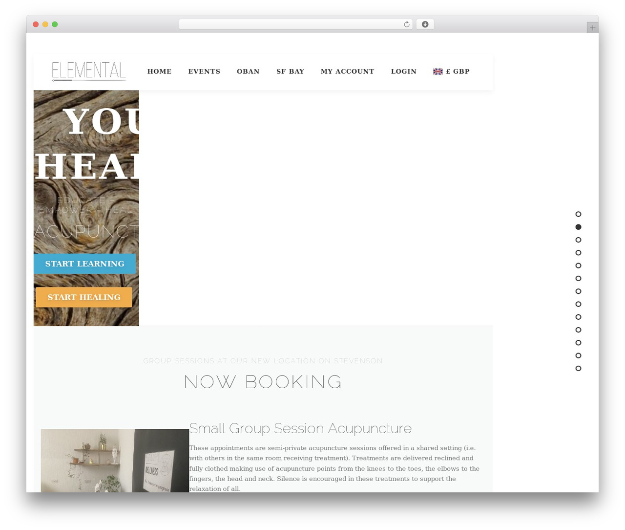 WordPress website theme OnePress - elementalwellness.net