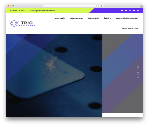 WordPress website theme Quantech - triomarkalama.com