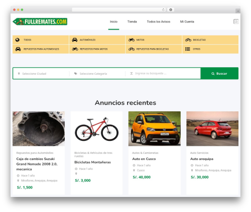Classified listing pro WordPress plugin - fullremates.com