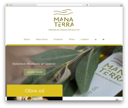 Cherry Framework WordPress theme - mana-terra.com