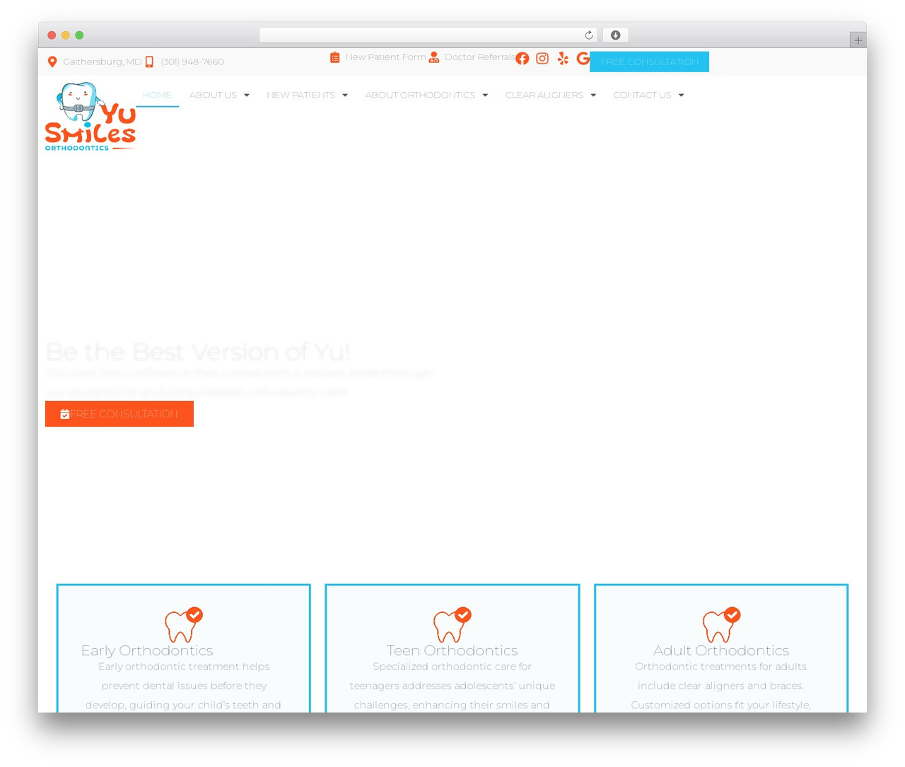 Hello Elementor WP theme - dryuorthodontics.com