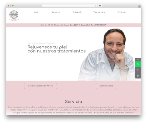 Medixi WordPress theme - doctorjulianrojas.com