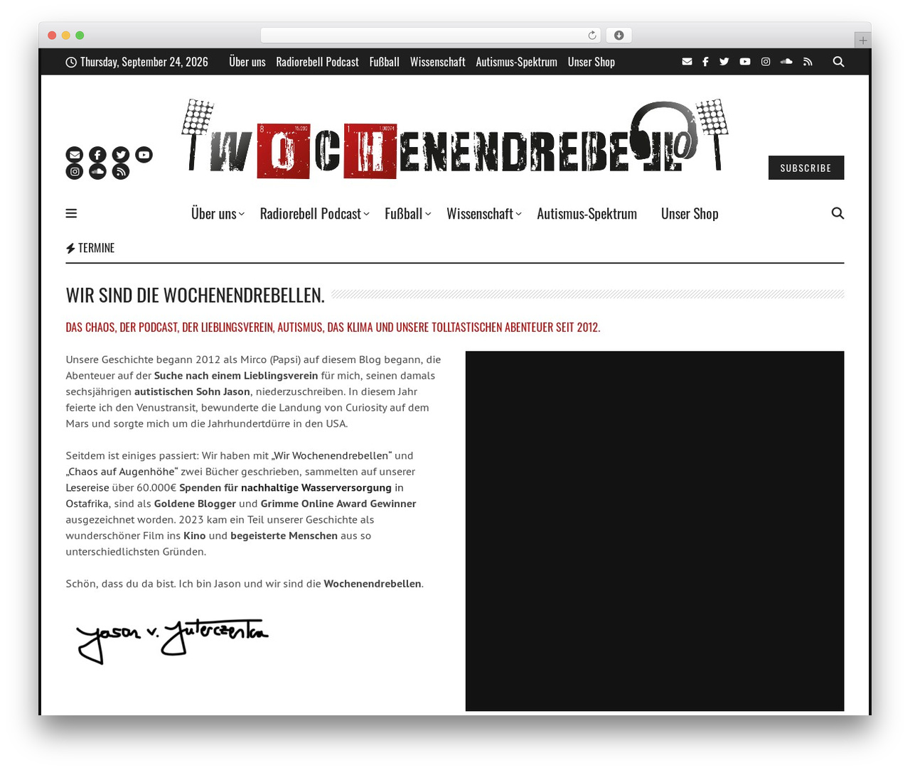 Theme WordPress Backstreet - wochenendrebell.de