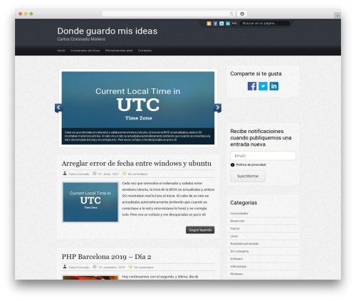 Womack WordPress theme - dondeguardomisideas.com