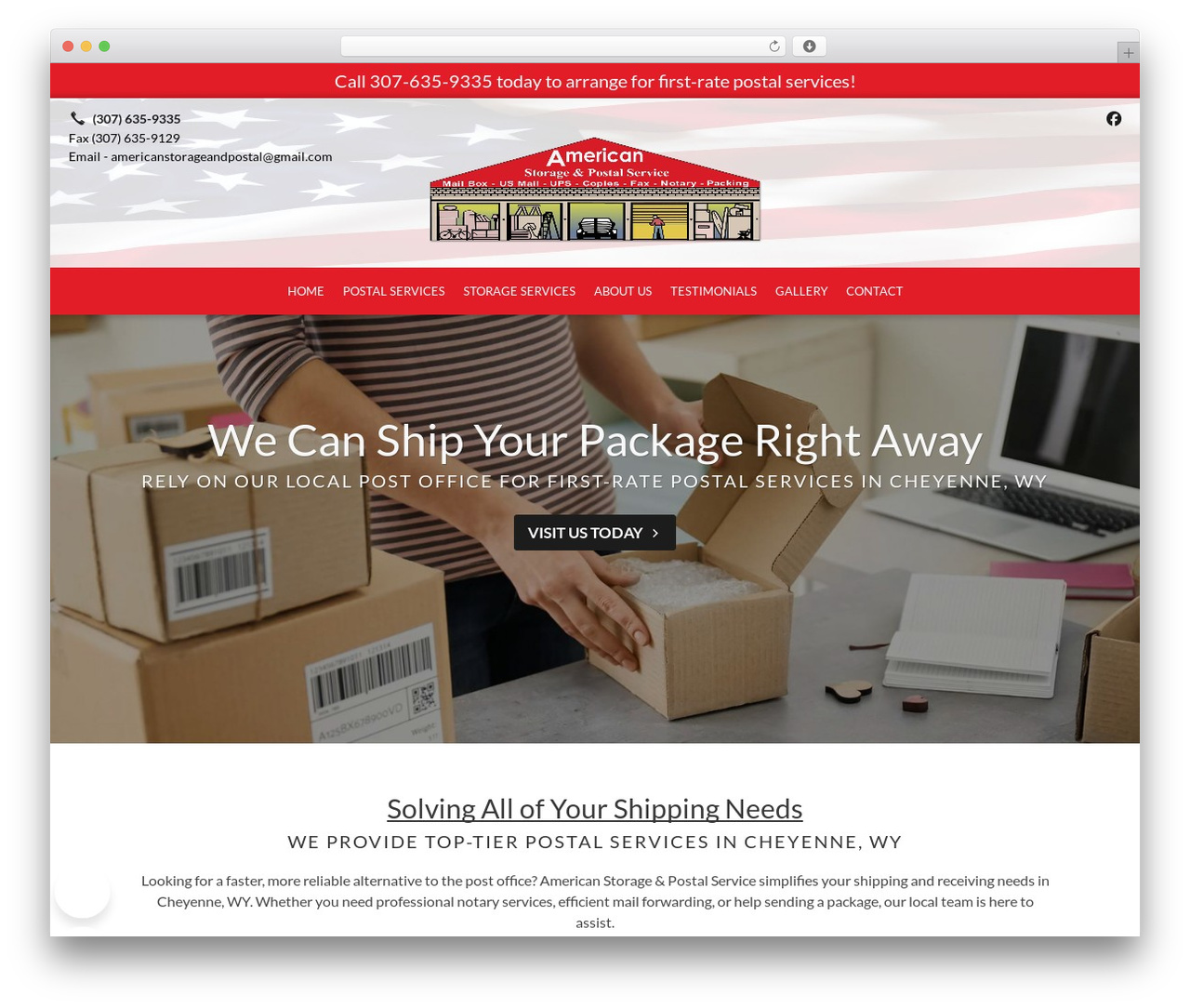 Beacon Theme WordPress theme - americanstorageandpostal.com