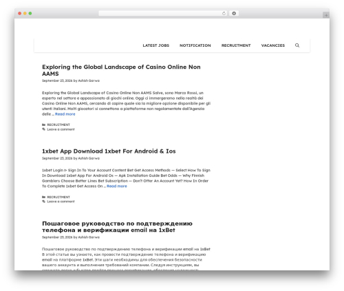 GeneratePress theme WordPress - jobspaani.com