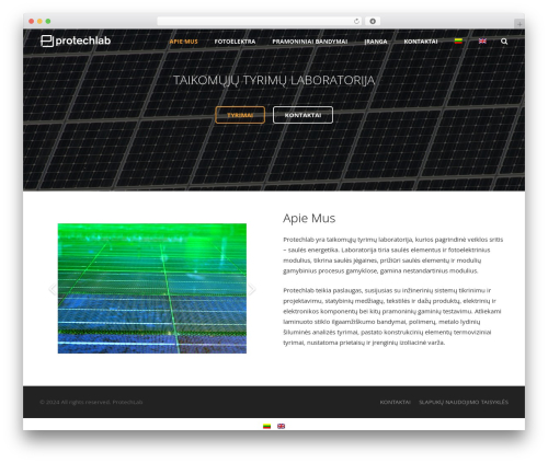 Impreza theme WordPress - protechlab.lt