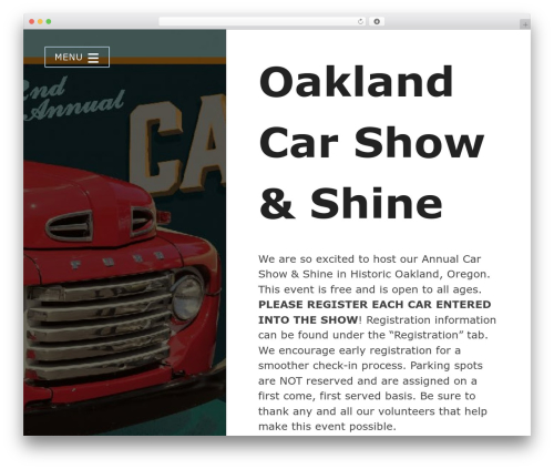 midday WordPress theme - oaklandcarshow.org