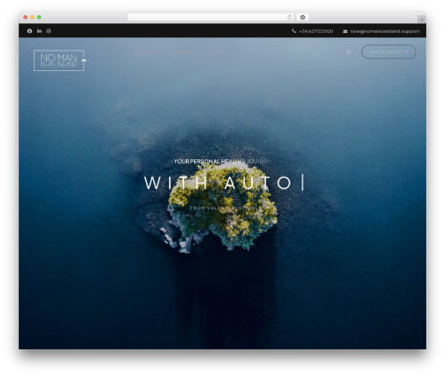 Pine theme WordPress - nomanisanisland.support