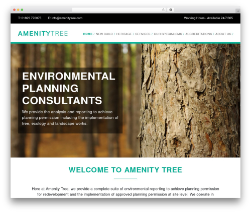 Primary WordPress theme - amenitytree.com