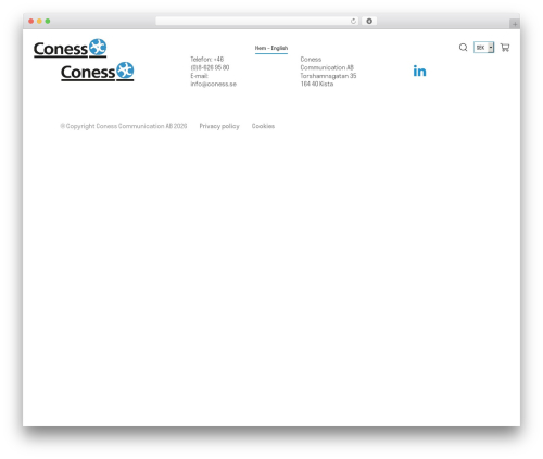 The Sceleton theme WordPress theme - coness.se