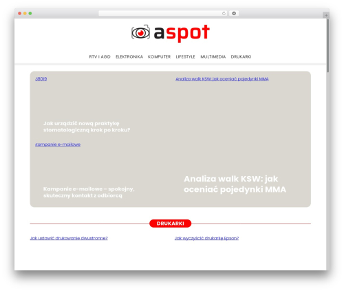 tp_theme_maker WordPress page theme - aspot.pl