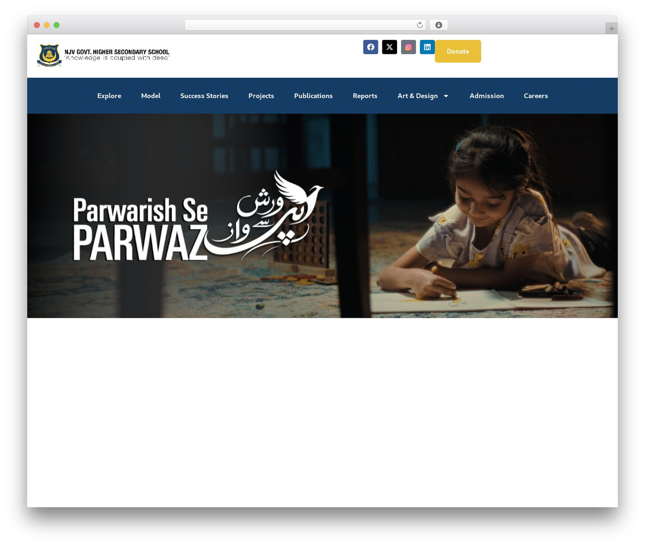 Unicamp theme WordPress - njv.edu.pk