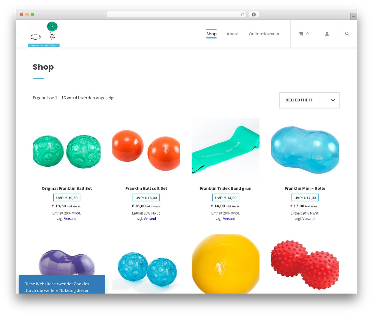 WordPress Theme Atomion WordPress ecommerce theme - franklin-methode-shop.at