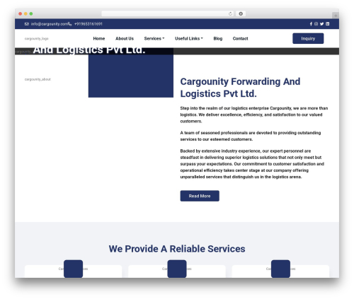 WordPress theme Starter - Starter HTML5 Template - cargounity.com