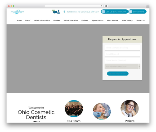 WordPress website theme DoctorGenius Framework - ohiocosmeticdentists.com