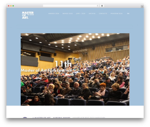 WP theme Xone - masterofartfilmfestival.com