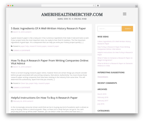 amerihealthmercyhp.com WordPress theme design - amerihealthmercyhp.com