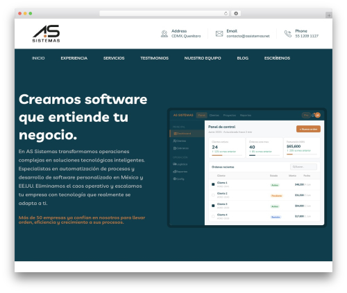 Braintech theme WordPress - assistemas.net