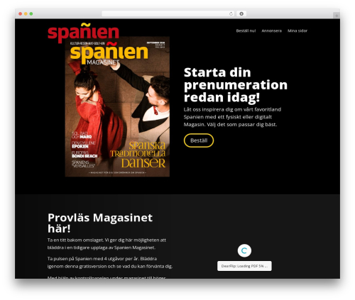 Divi theme WordPress - spanienmagasinet.se