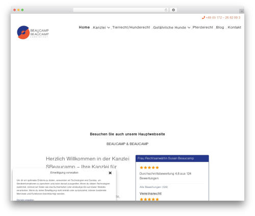 Hydrogen WordPress theme - kanzlei-sbeaucamp.de
