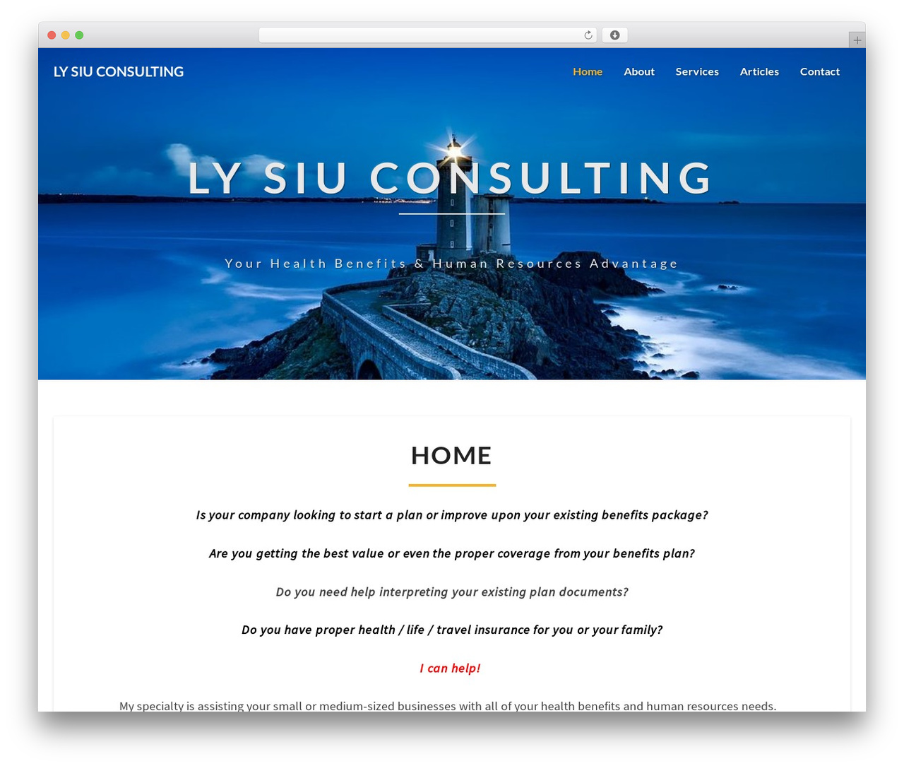 Lighthouse WordPress theme - lysiuconsulting.com Lighthouse WordPress theme - lysiuconsulting.com