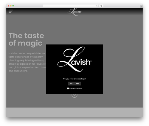 Theme WordPress Pindrop WordPress theme - drinklavish.com