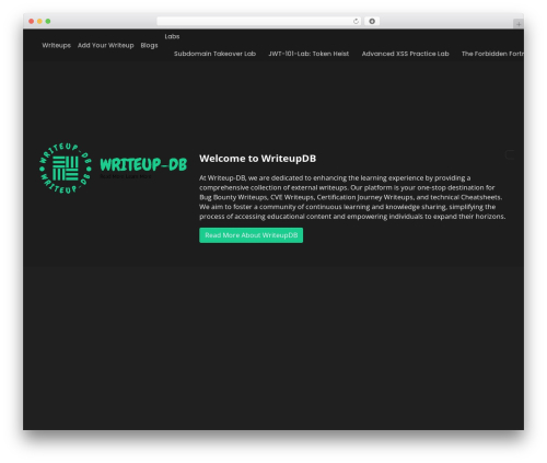 Writeup DB Theme WP theme - writeup-db.com