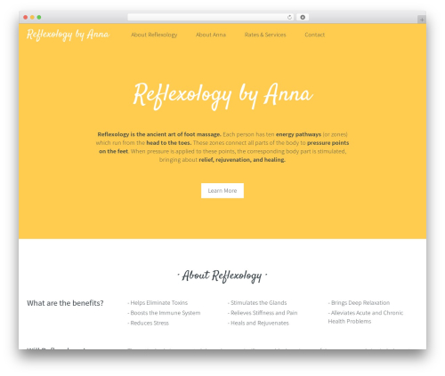 Anna Theme WordPress theme - reflexologybyanna.com
