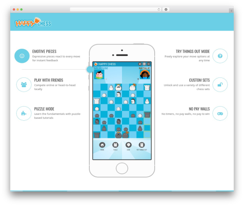 Applay WordPress theme - happychessgame.com