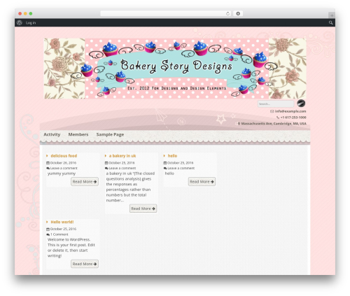 Bakery theme WordPress - bonboncan.com